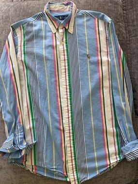 Polo by Ralph Lauren Pastel Multi-Stripe Button-Down Shirt